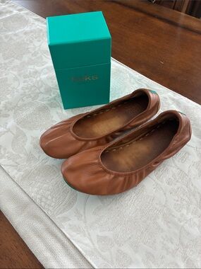 Tieks Chestnut  Leather Ballet Flats